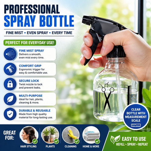 250ml spray bottle adjustable - spray,