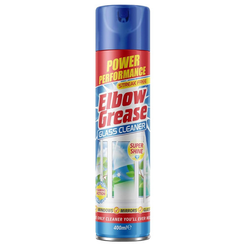 Elbow grease glass cleaner - grease,