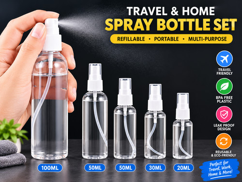 Mini plastic spray bottle fine - bottle,