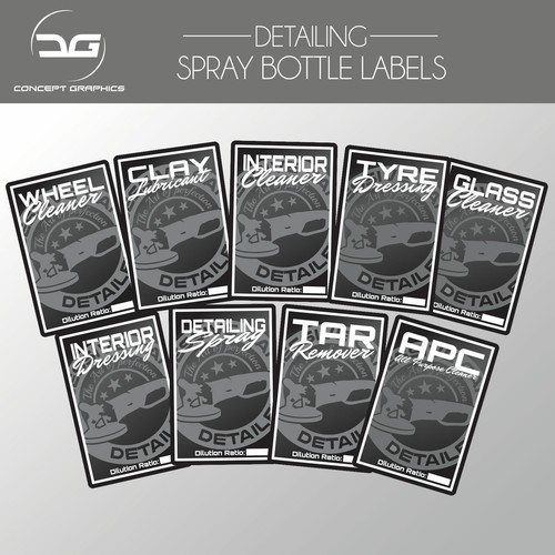 Car detailing spray bottle - car,
