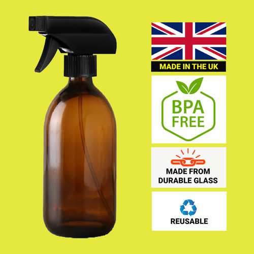 Amber glass trigger spray - glass,